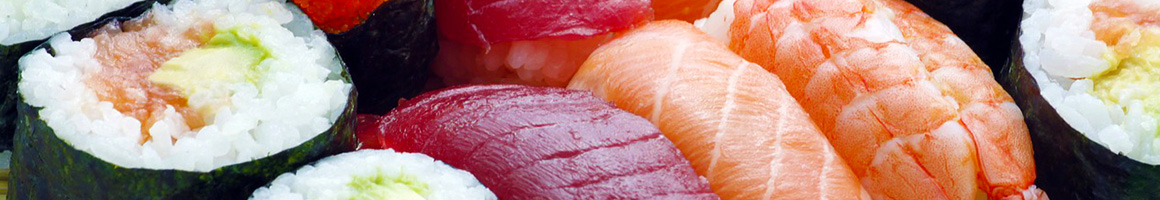 Eating Japanese Food Court at MX SUSHI BAR restaurant in Beaumont, TX.